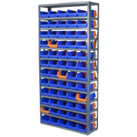 Steel Shelving Systems with Indicator Bins